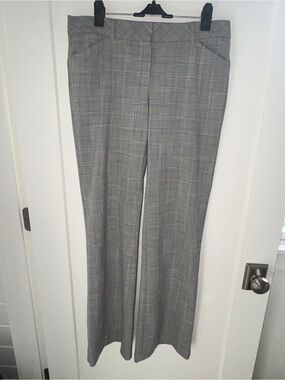 NWOT vintage Express Editor plaid flare pants 4L
